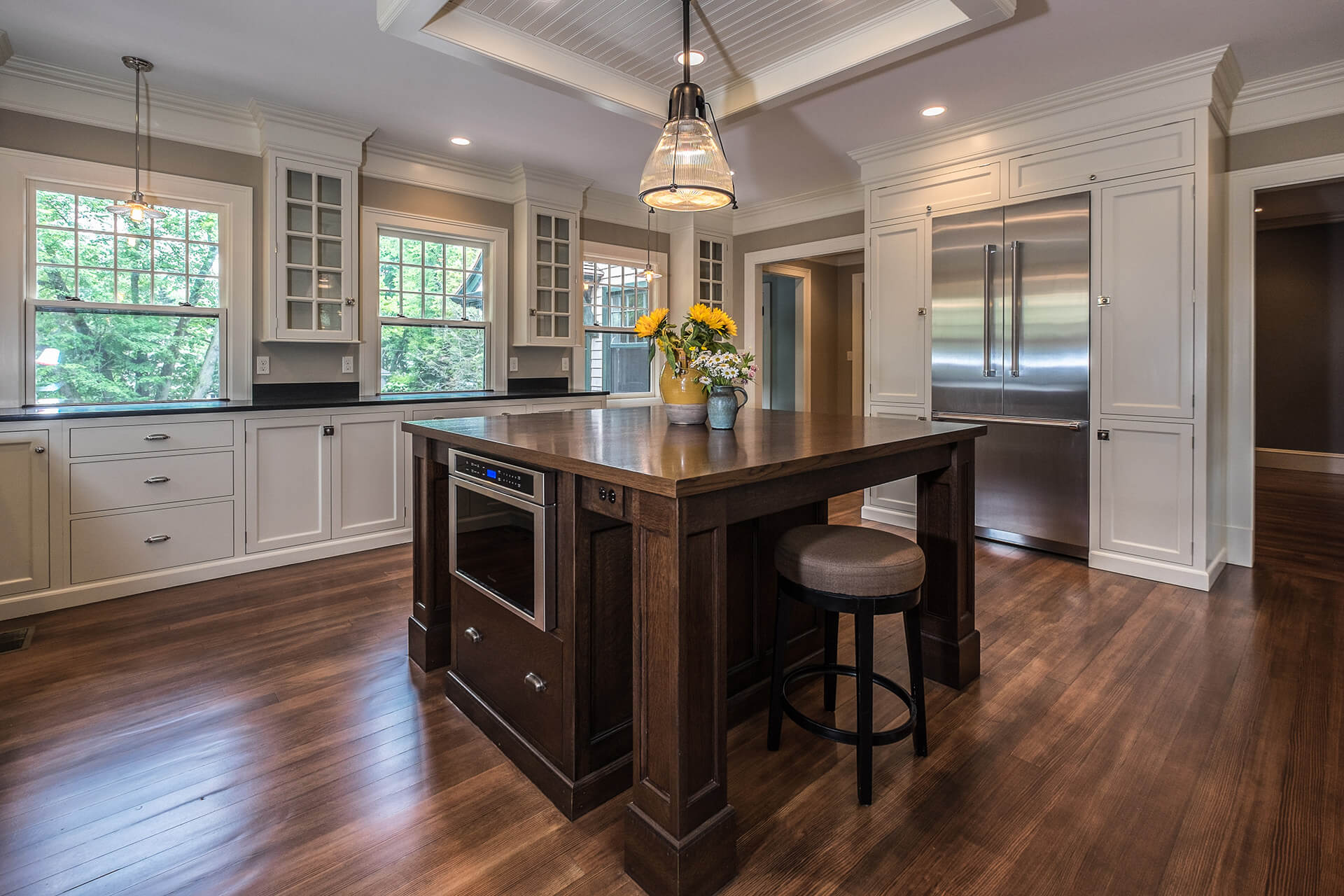 Kitchen cabinet hardware featured on Kennebec Company design