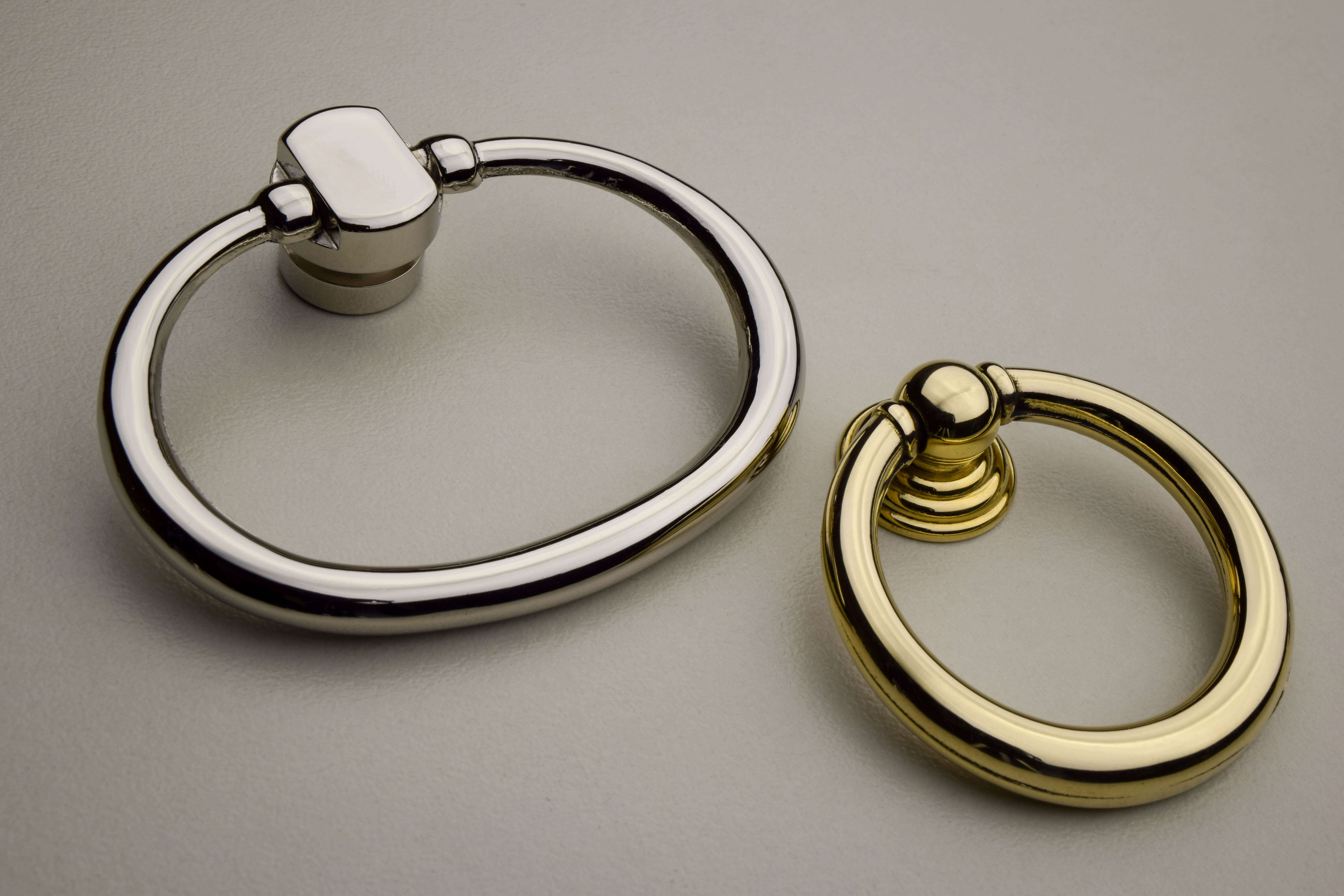 solid brass ring pulls available in seven finishes