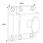 SL-6 Butler Pantry Latch Line Drawing