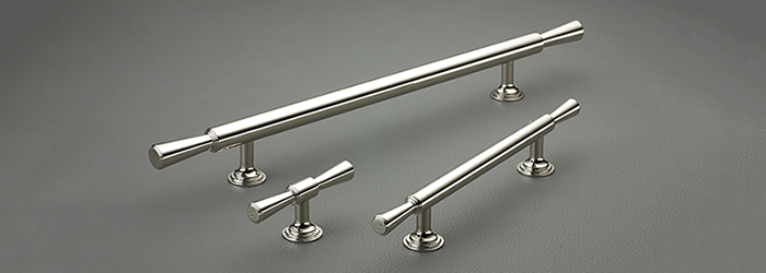 The Lincoln kitchen cabinet hardware line from Armac Martin