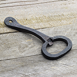 Hand Forged Bottle Opener on Reclaimed Wood