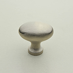 K-40 1" Satin Nickel Solid Brass Oval Knob