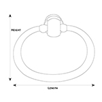 Oval Ring Pull Line Drawing
