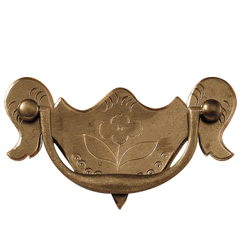 HCH-19L 2-3/4" Queen Anne Chased Drawer Pull