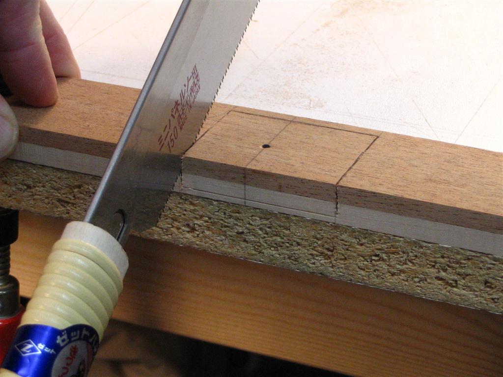 Cutting grooves with a pull saw