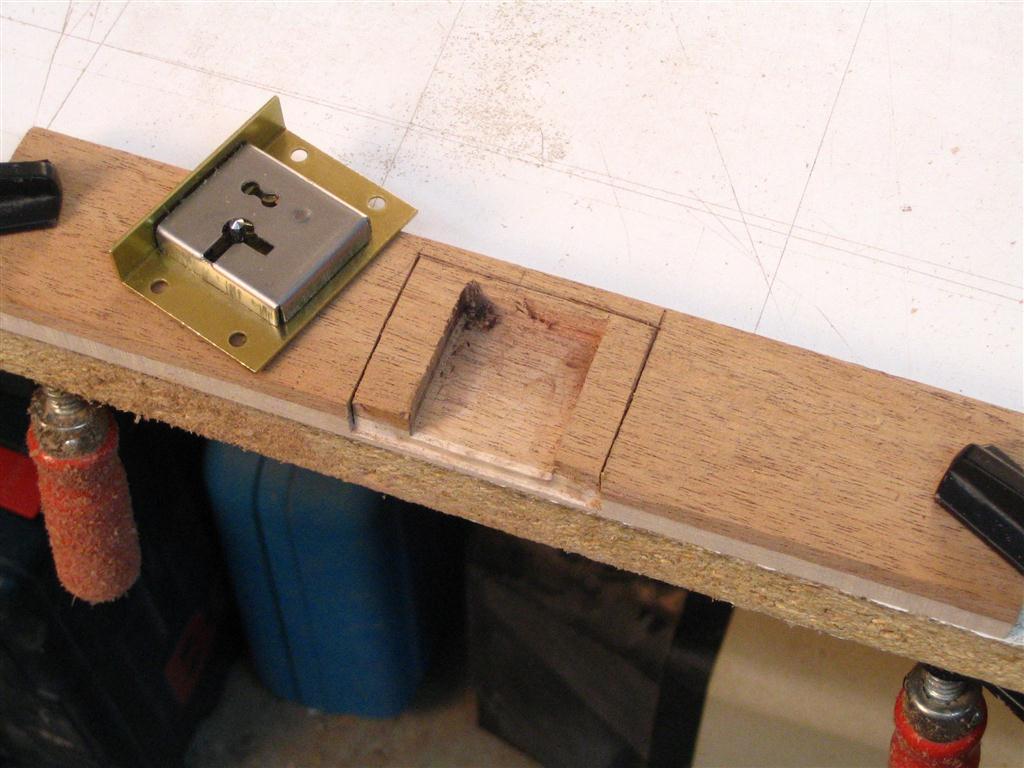 Laying out the lock mechanism