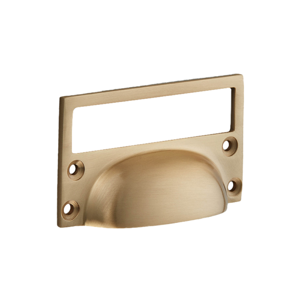 3" CDP-1822 Cast Drawer Pull w/ Card Frame