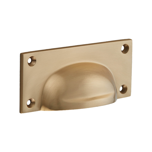 4" Cast Brass Drawer Pull