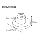 1-9/16" BK-40 Round Knob