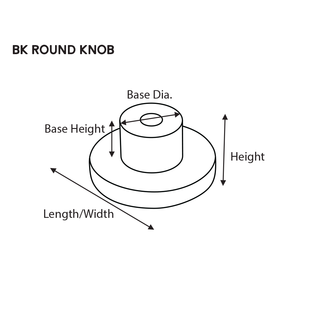 1-3/16″ BK-30 Round Knob