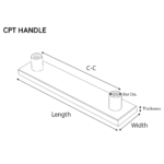 3-1/8" Handle w/ CPT Texture