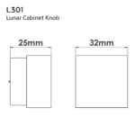 1-1/4" Lunar Cabinet Knob Nickel
