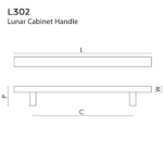 6" Lunar Cabinet Handle Nickel