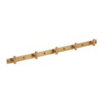 27" Straight Knurled Wall Hook Rack