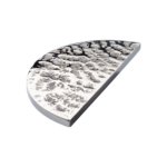 9-3/4" Semi Circular Handle w/ Forged Texture