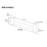 13-3/4" x 1/2" BNB Handle