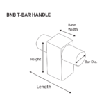 2" x 1-7/16" BNB T-Bar
