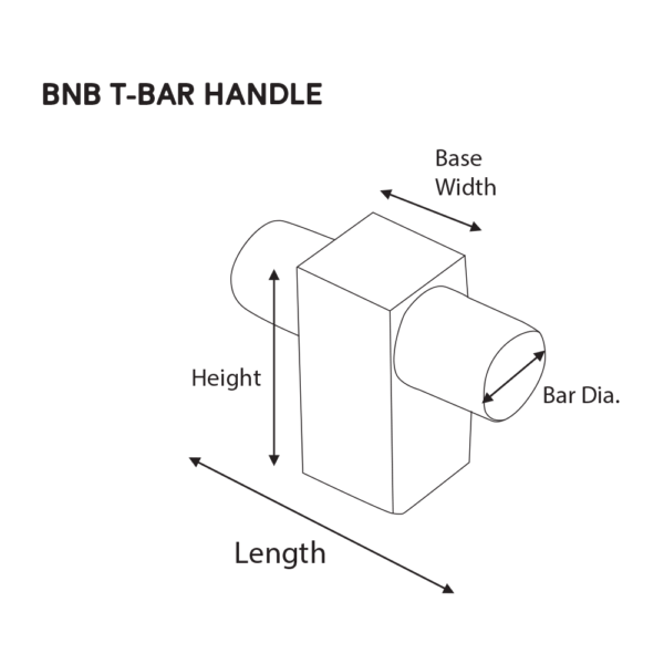 2" x 1-5/16" BNB T-Bar