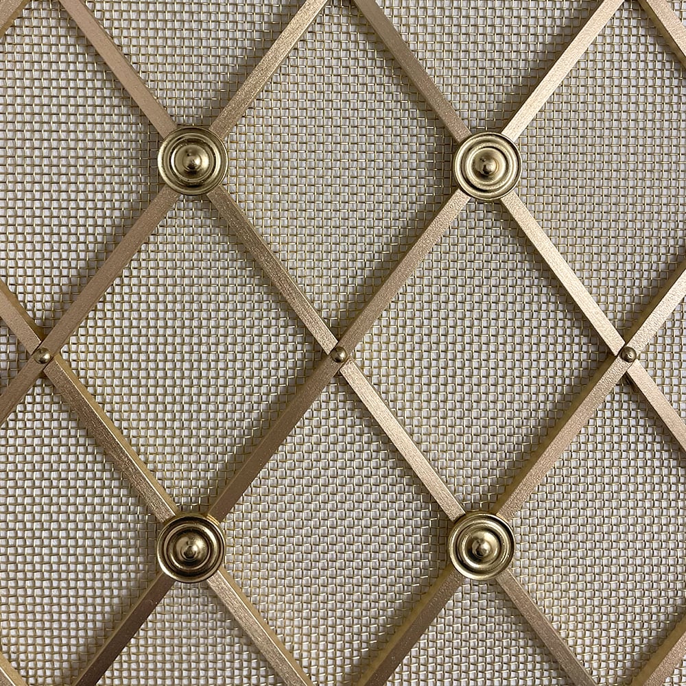 38mm Regency Diamond Grille Sample Board – Satin Brass Lacquered