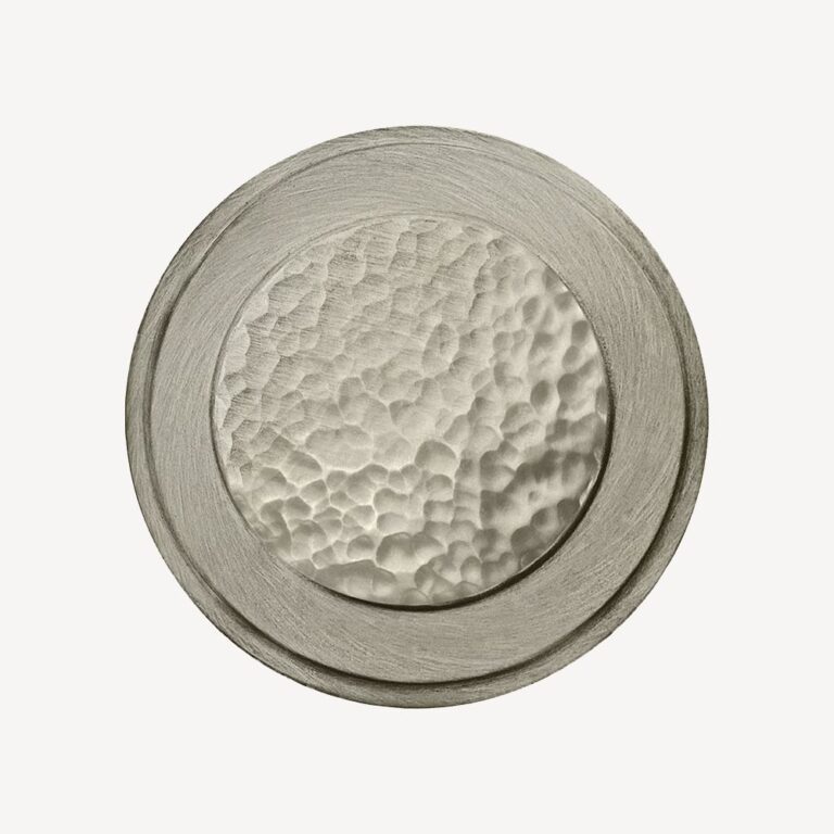 Hammered Texture over Brush Nickel