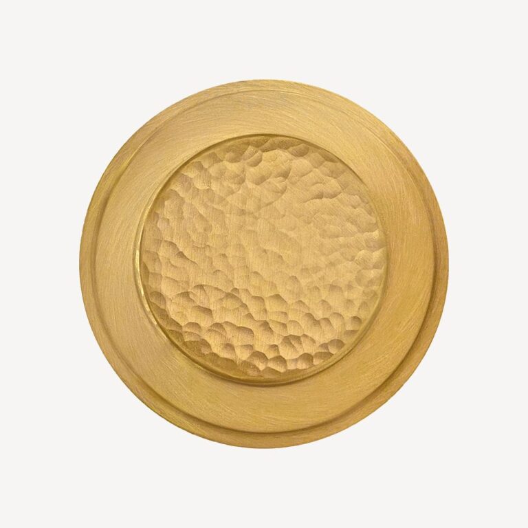 Hammered Texture over Satin Brass