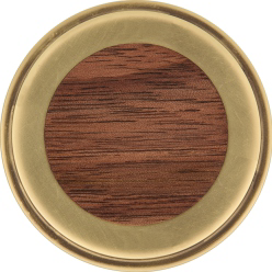 Walnut Wood and Aged Brass