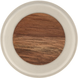 Walnut Wood and Brushed Nickel