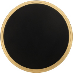 Split Black and Satin Brass with Black Backplate